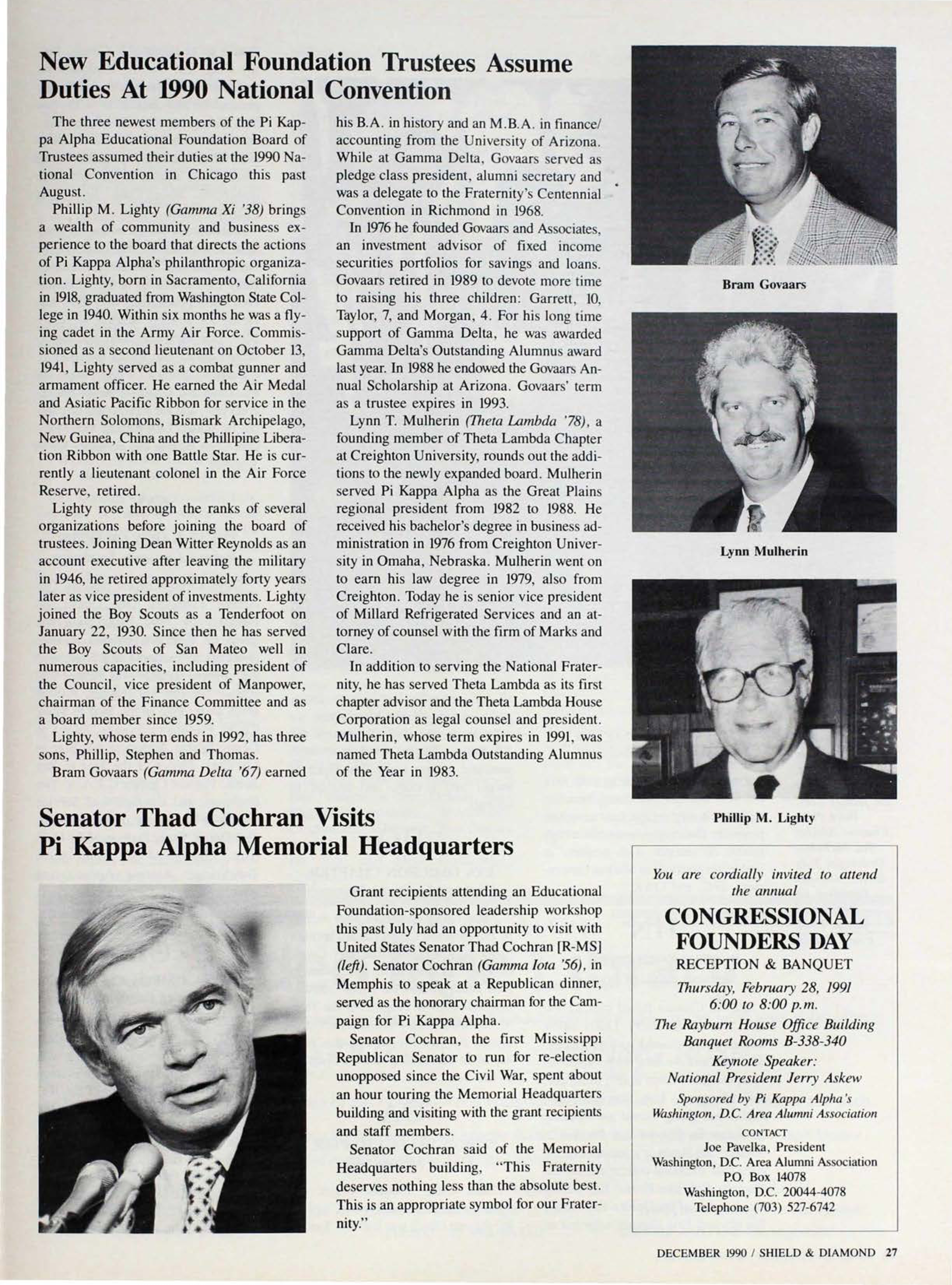 Congressional Founders Day